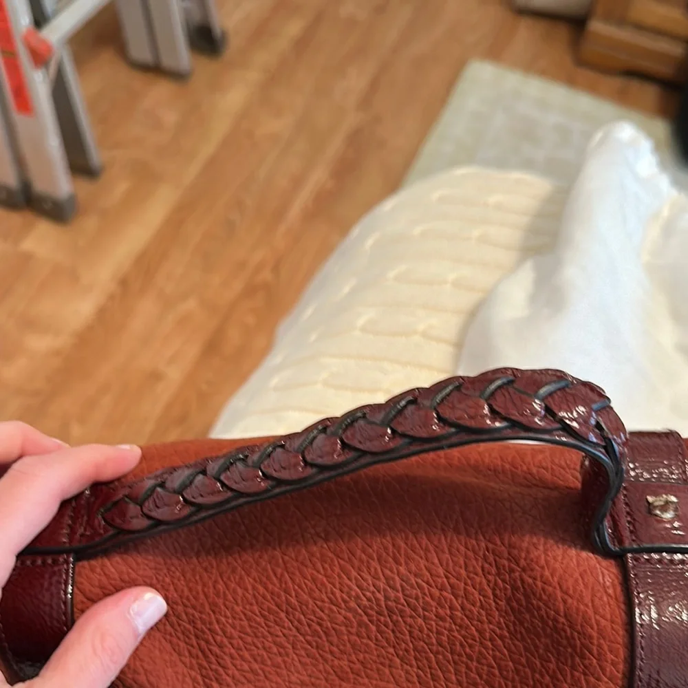 Mulberry Alexa bag - Rust and Gold Leather Satchel with Versatile Straps - Picture 5 of 15